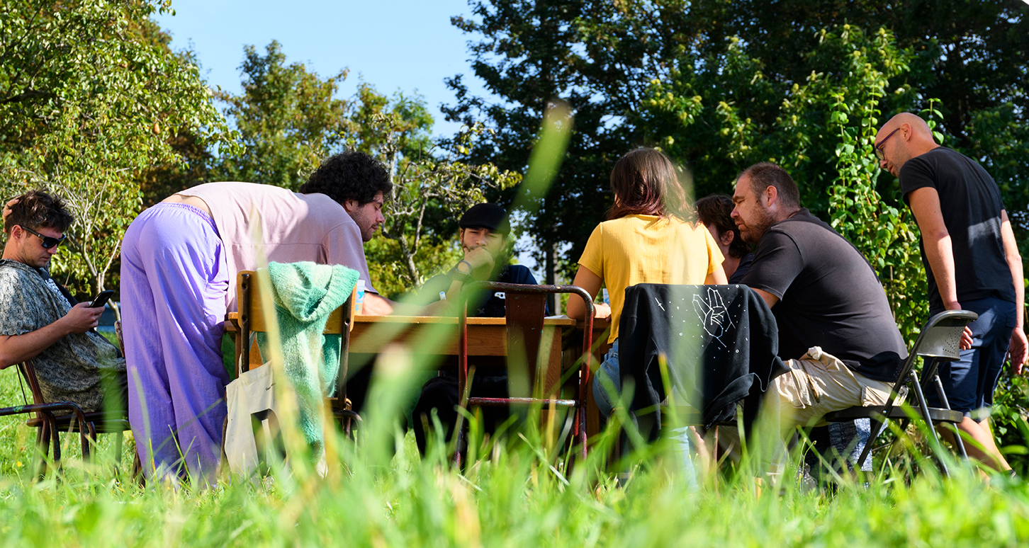 Atelier d'expérimentation dans le fablab de L'Hermitage